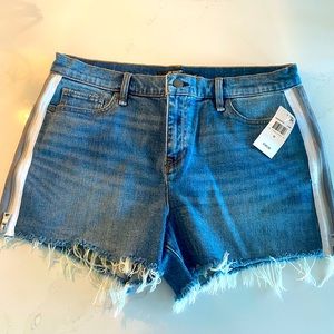 Hudson Side Zip Denim Shorts Size 30